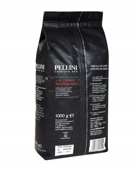 Kawa ziarnista mieszana Pellini n°4 Crema Tradizionale 1000 g Kawa ziarnista mieszana Pellini n°4 Crema Tradizionale 1000 g