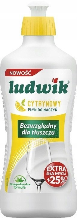 LUDWIK Płyn do Mycia Naczyń Cytrynowy Biodegradowalny 900g LUDWIK Płyn do Mycia Naczyń Cytrynowy Biodegradowalny 900g