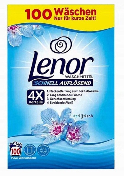 Lenor Aprilfrisch uniwersalny proszek do prania 4w1 100 prań 6kg