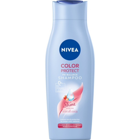 NIVEA Color Protect Szampon do włosów farbowanych malowanych łagodny 400ml