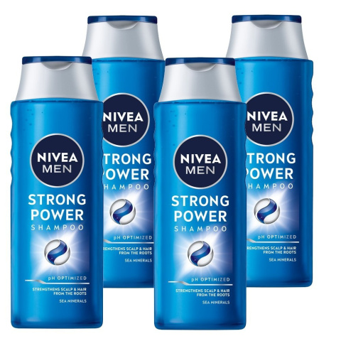 NIVEA MEN STRONG POWER Szampon do włosów 400 ml
