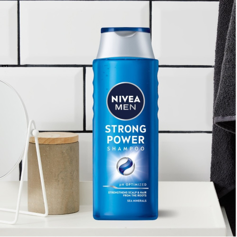 NIVEA MEN STRONG POWER Szampon do włosów 400 ml