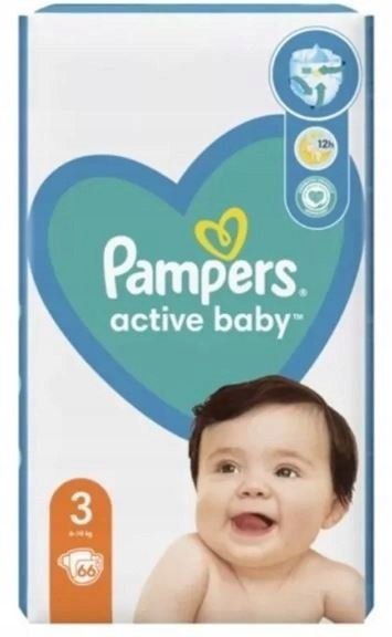 PIELUSZKI PAMPERS ACTIVE BABY ROZ. 3 6-10KG 54SZT PIELUSZKI PAMPERS ACTIVE BABY ROZ. 3 6-10KG 54SZT