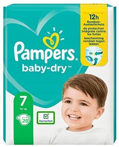 Pampers Pieluszki Baby Dry Rozmiar 7 waga15+ 40szt Pampers Pieluszki Baby Dry Rozmiar 7 waga15+ 40szt