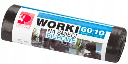 Bratek worki na śmieci supermocne 60L Bratek worki na śmieci supermocne 60L