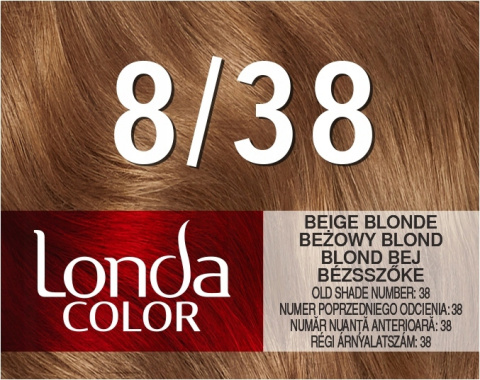 Londa Color Nr 8/38 Beżowy Blond stary nr 38 Londa Color Nr 8/38 Beżowy Blond stary nr 38