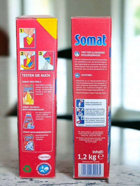 Sól do zmywarki gruboziarnista Somat 1,2 kg