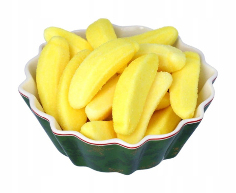 Żelki Pianki Owocowe HARIBO Bananowe Banany 150 sztuk / 1050g Niemieckie