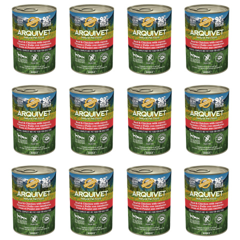 ARQUIVET MOKRA KARMA DLA PSA Z wołowiną i kurczakiem 12x400G ARQUIVET MOKRA KARMA DLA PSA Z wołowiną i kurczakiem 12x400G
