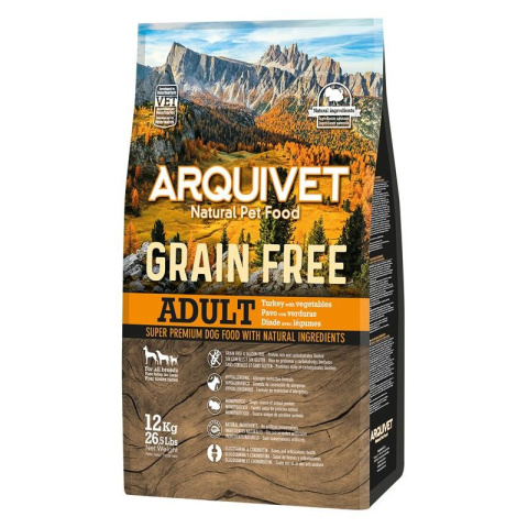 Arquivet GRAIN FREE Indyk z warzywami 12 kg Arquivet GRAIN FREE Indyk z warzywami 12 kg