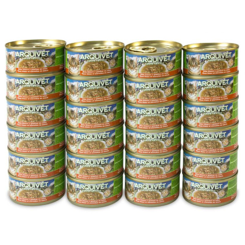 Arquivet Puszka dla kota o smaku tuńczyka i krewetek 24 x 80 g Arquivet Puszka dla kota o smaku tuńczyka i krewetek 24 x 80 g
