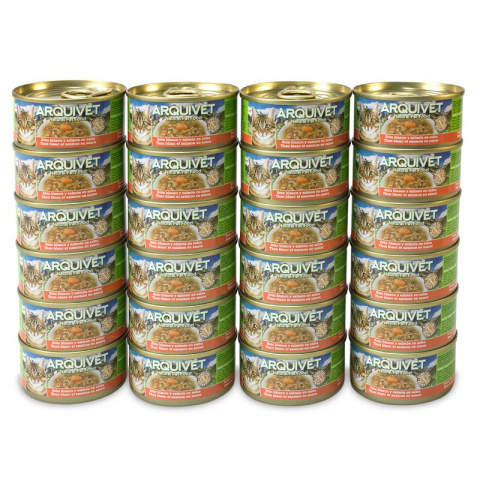 Arquivet Puszka dla kota o smaku tuńczyka i łososia 24 x 80 g Arquivet Puszka dla kota o smaku tuńczyka i łososia 24 x 80 g