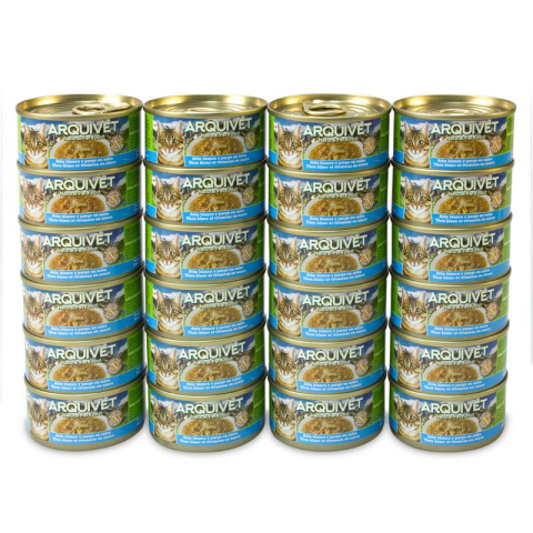Arquivet Puszka dla kota o smaku tuńczyka i lucjana 24 x 80 g Arquivet Puszka dla kota o smaku tuńczyka i lucjana 24 x 80 g