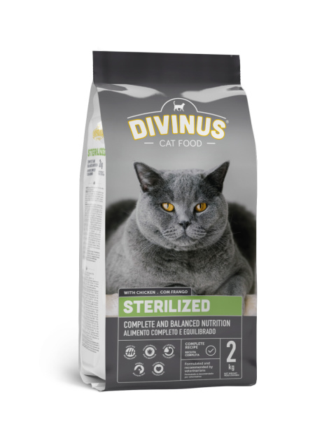 Divinus Cat Sterilized dla kotów sterylizowanych 2kg Divinus Cat Sterilized dla kotów sterylizowanych 2kg