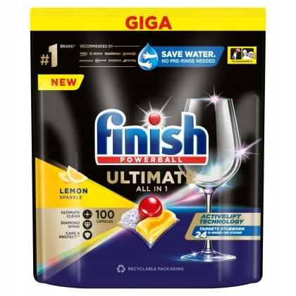 Finish Kapsułki do zmywarki Lemon Ultimate All in 1 - 100 szt