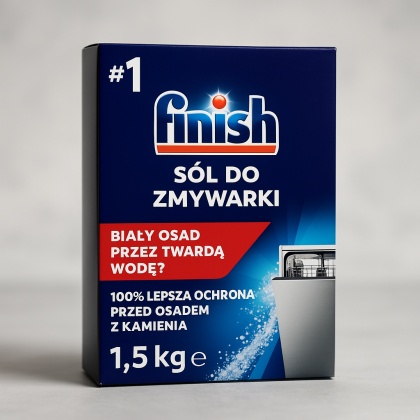 Finish Sól do zmywarki zmiękczająca wodę 1,5 kg