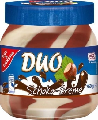 Gut&Gunstig Duo Schoko Creme do smarowania pieczywa