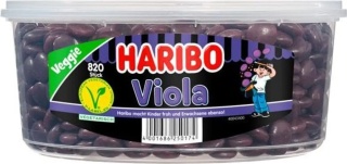 Haribo Viola 820 drażetki lukrecjowe o smaku fioletowym puszka 1148g
