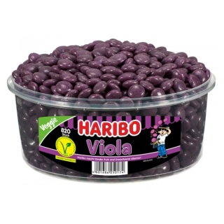 Haribo Viola 820 drażetki lukrecjowe o smaku fioletowym puszka 1148g