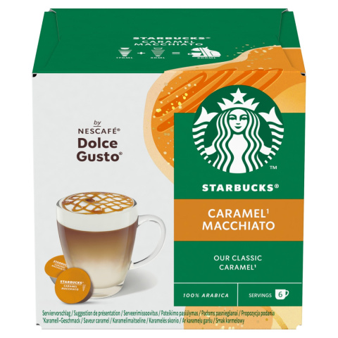 Kapsułki do Dolce Gusto Starbucks Caramel Macchiato 12 szt. Kapsułki do Dolce Gusto Starbucks Caramel Macchiato 12 szt.