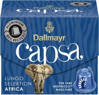 Kapsułki do Nespresso Dallmayr Capsa Lungo Selektion AFRICA 10 szt.
