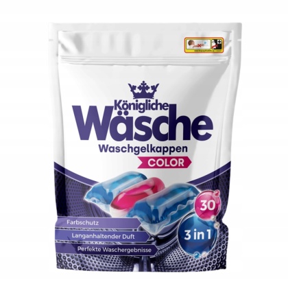 Königliche Wäsche Kapsułki do prania 3w1 Kolor DE - 30 szt