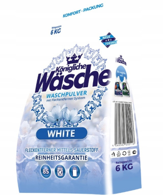 Königliche Wäsche Proszek do prania białego 6 kg DE - 80 prań