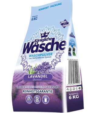 Königliche Wäsche Proszek do prania uniwersalny Lawenda 6 kg DE - 80 prań