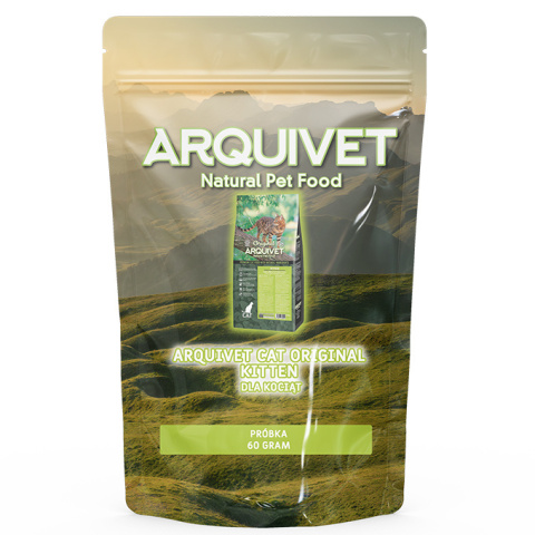 PRÓBKA ARQUIVET CAT Original Kitten dla kociąt z kurczakiem 60 g PRÓBKA ARQUIVET CAT Original Kitten dla kociąt z kurczakiem 60 g