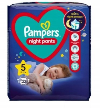Pieluchomajtki Pampers Night Pants 5/22SZT NOC