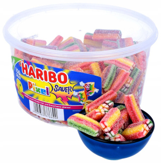 Haribo Rainbow Pixel TĘCZOWE PIKSELKI kwaśne żelki 150szt/1200g