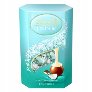 Lindt LINDOR Praliny czekolada mleczna kokos 200 g