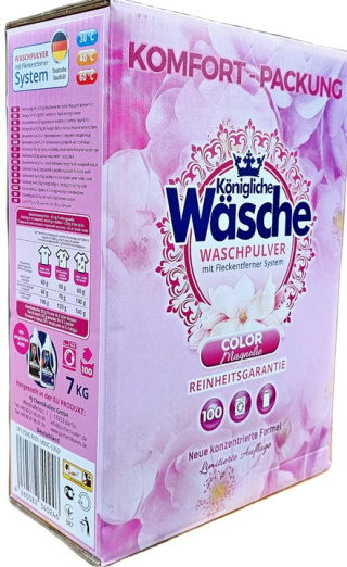 Königliche Wäsche Proszek do prania kolorów Magnolia 7 kg DE – 100 prań