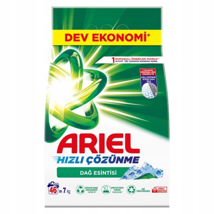 Proszek do prania białego Ariel Zapachowy Mountain Spring 7 kg