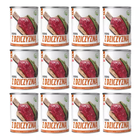 TUF TUF Mokra karma dla psa z dziczyzną 800g x 12szt. TUF TUF Mokra karma dla psa z dziczyzną 800g x 12szt.