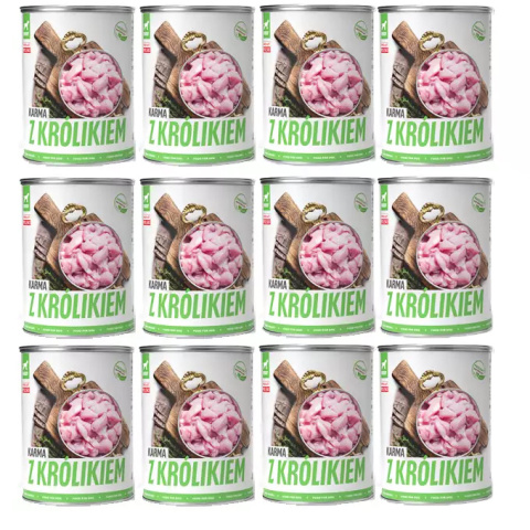 TUF TUF Mokra karma dla psa z królikiem 800g x 12szt. TUF TUF Mokra karma dla psa z królikiem 800g x 12szt.