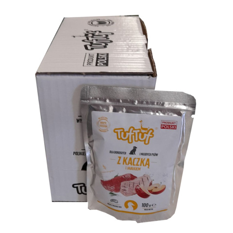 TUF TUF Saszetka kaczka z jabłkiem 100g x 10szt. TUF TUF Saszetka kaczka z jabłkiem 100g x 10szt.