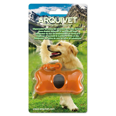 [W] ARQUIVET Dyspenser na woreczki + rolka 15 sztuk GRATIS