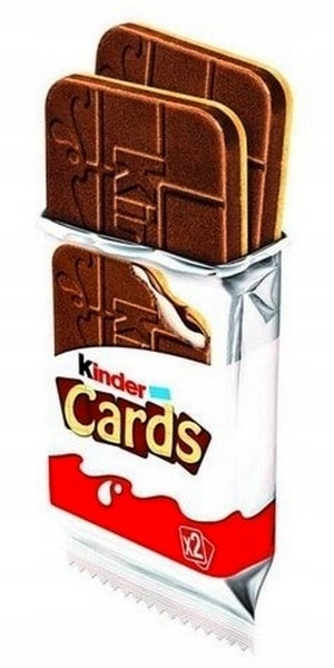 Wafelek Kinder Cards czekoladowy 128 g Wafelek Kinder Cards czekoladowy 128 g
