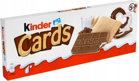 Wafelek Kinder Cards czekoladowy 128 g Wafelek Kinder Cards czekoladowy 128 g