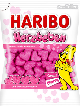Żelki Haribo Herzbeben 160g SERCA z NIEMIEC