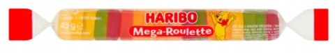 Żelki Haribo Mega-Roulette Żelki owocowe 45 g Haribo 45 g Żelki Haribo Mega-Roulette Żelki owocowe 45 g Haribo 45 g