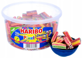 Żelki Haribo Pixel kwaśne kostki 1200 g