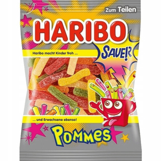 Żelki Haribo Pommes Kwaśne Frytki 175g z De
