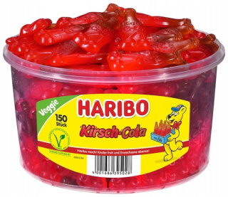 Żelki owocowe HARIBO Wiśnia Cola 150 szt z Niemiec