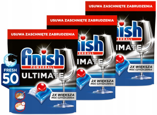 Zestaw Finish Ultimate All in One Tabletki do zmywarki 3 x 50 sztuk