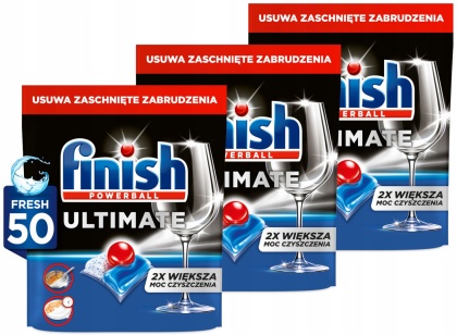 Zestaw Finish Ultimate All in One Tabletki do zmywarki 3 x 50 sztuk