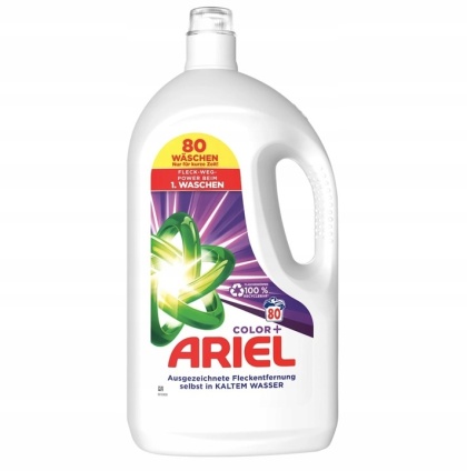 ARIEL COLOR + ŻEL DO PRANIA KOLORÓW 4 L 80 PRAŃ Niemiecki