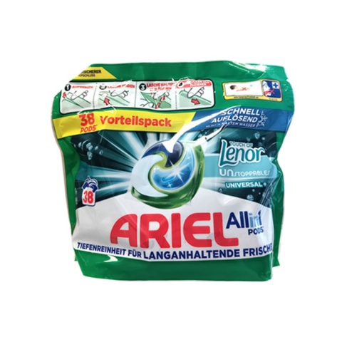 Ariel 38 prań kapsułki 3in1 Uniwersal Touch of Lenor Ariel 38 prań kapsułki 3in1 Uniwersal Touch of Lenor