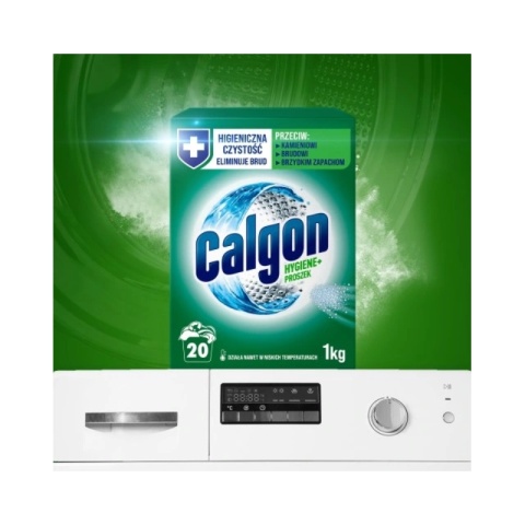 Calgon Hygiene Proszek do Czyszczenia Pralki 1 kg - Ochrona przed kamieniem i brudem Calgon Hygiene Proszek do Czyszczenia Pralki 1 kg - Ochrona przed kamieniem i brudem